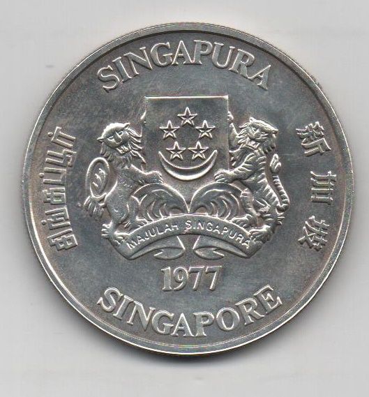 SINGAPUR DEL AÑO 1977 DE 10 DOLARES